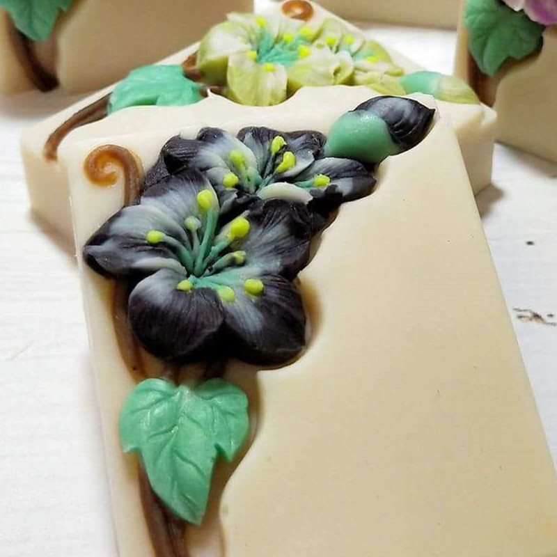 Molde de sabão floral bonito r - Soap Making Cold Process avaliação e preço