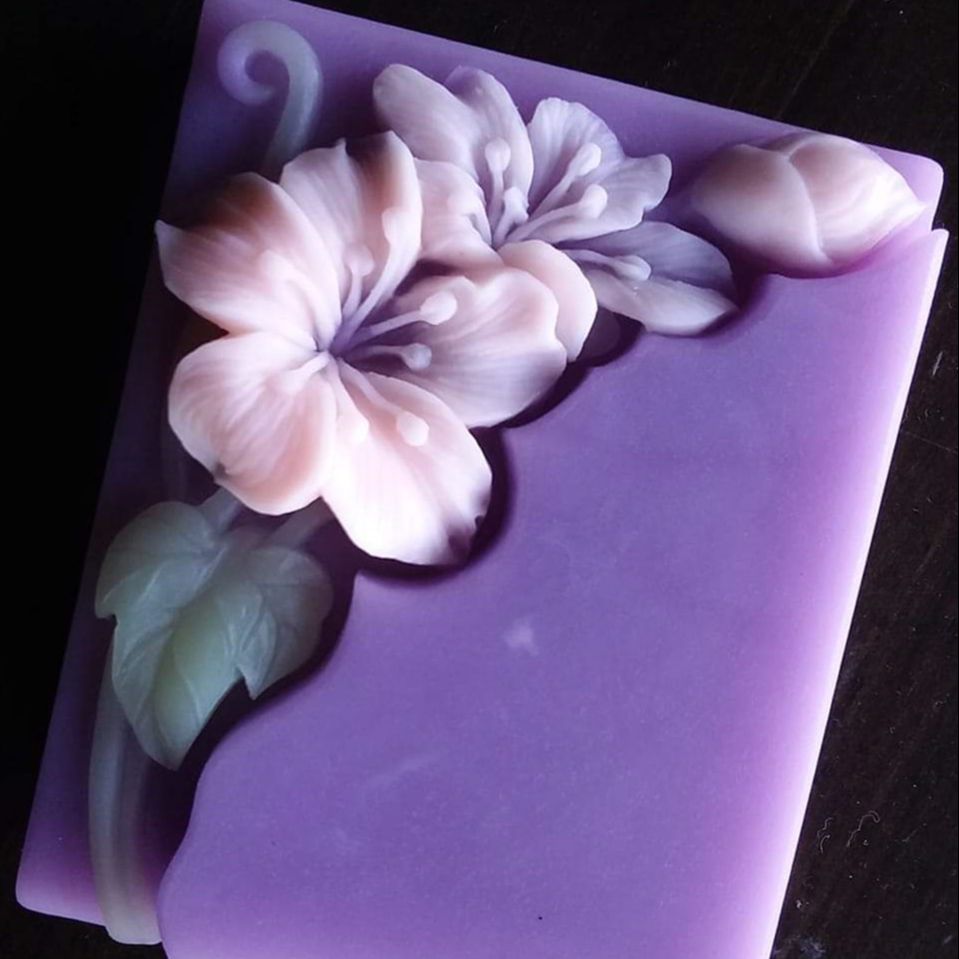 Molde de sabão floral bonito r - Soap Making Cold Process avaliação e preço