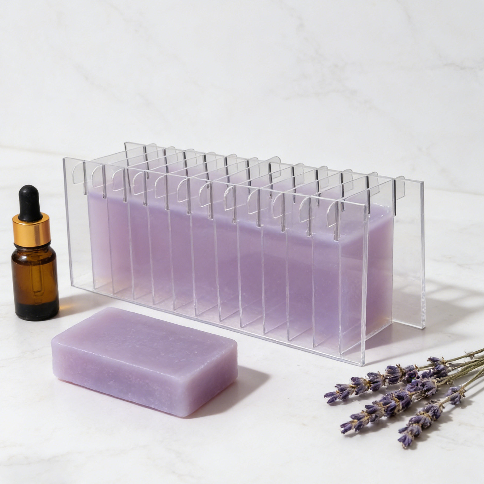 Divisor de Sabão em Acrílico p - Soap Making Cold Process avaliação e preço
